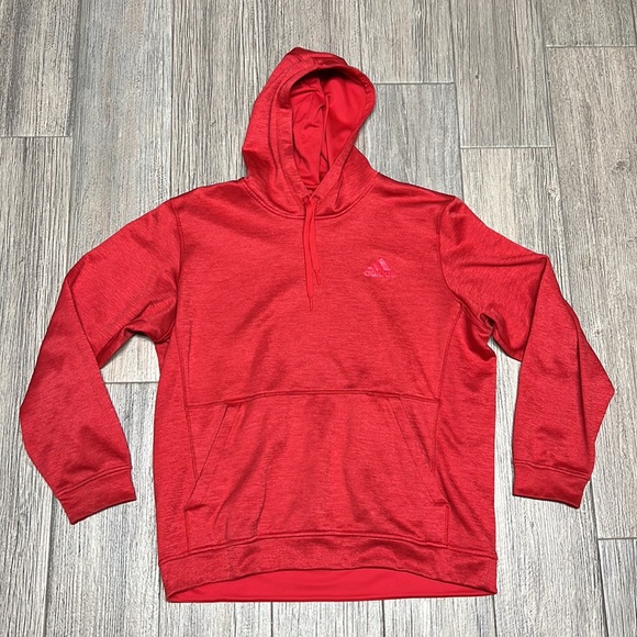 adidas Other - Adidas Climawarm Mens Pullover Hoodie Red Size XL
